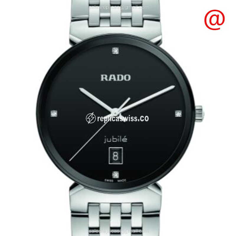 Elegant Rado Florence Replica Watch | Black Dial, Stainless Steel Case & Quartz Movement