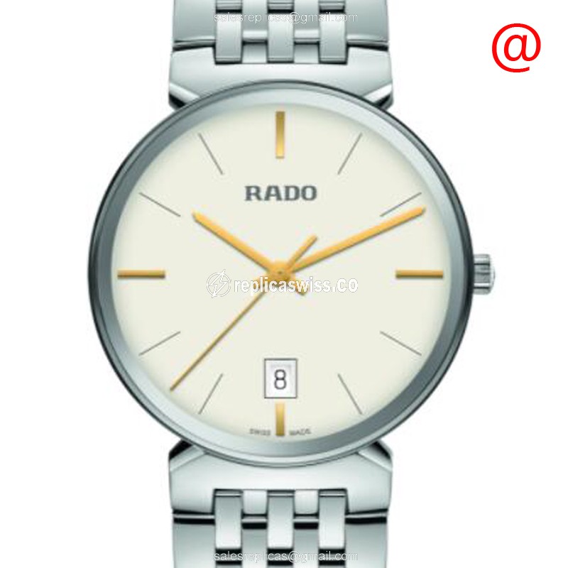 Elegant Rado Florence Replica with Beige Dial Stainless Steel Case & Strap Watch