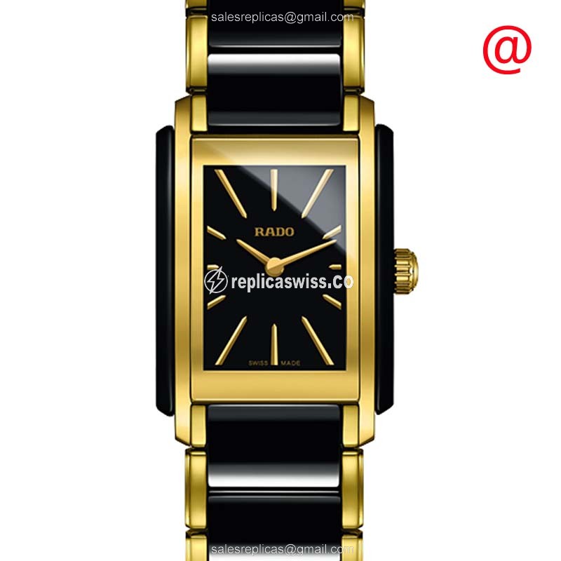 Elegant Rado R20224152 Quartz Ceramic Replica, Black Dial & Ceramic Strap Watch