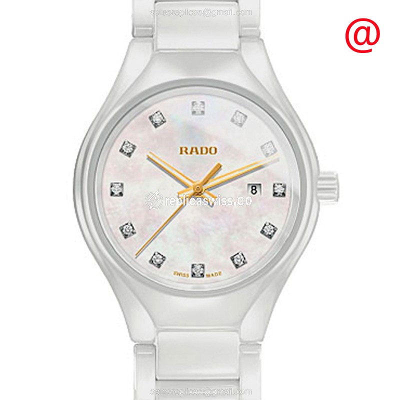 Elegant Rado R27061902 Replica Watch | White Ceramic Case & Dial | Quartz Movement
