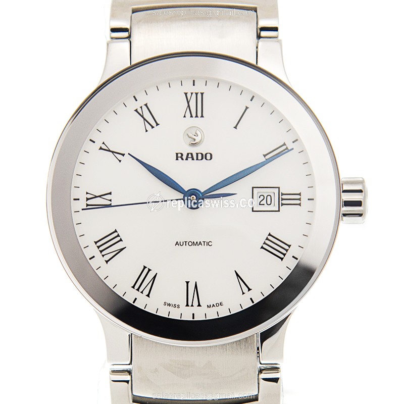 Elegant Rado R30940013 Centrix Replica with White Dial Stainless Steel Case Watch