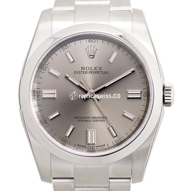 Elegant Rolex 116000SV_O OYSTER PERPETUAL Replica with Automatic Movement Silver Dial Watch