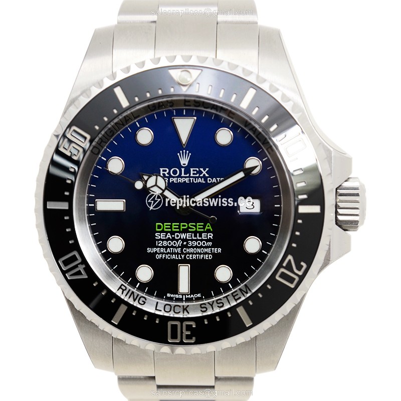 Elegant Rolex 116660BL SEA-DWELLER Replica Watch | Automatic Movement, Blue Dial, Stainless Steel