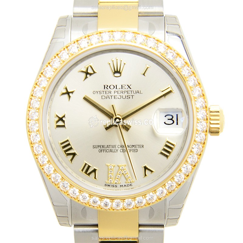 Elegant Rolex Lady Datejust Replica in Silver Dial & Automatic Movement Watch
