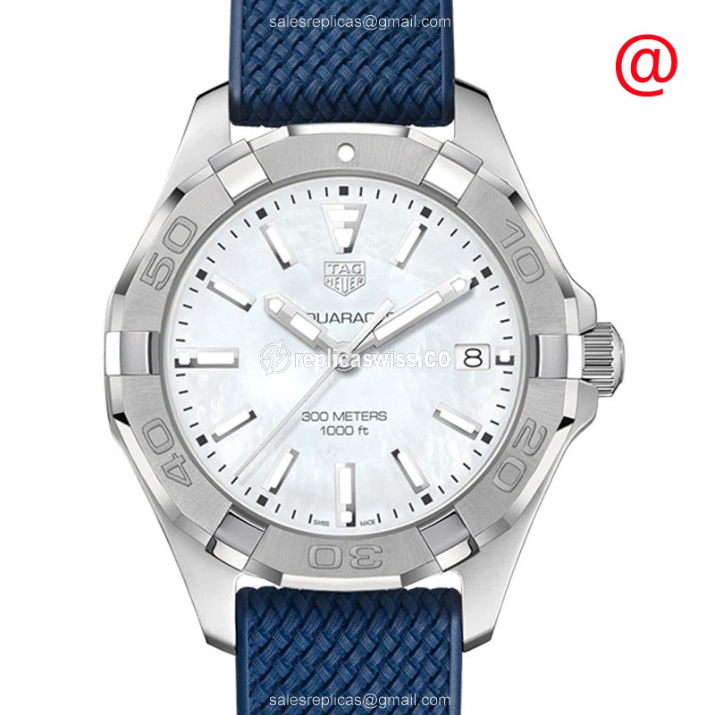 Elegant Tag Heuer AQUARACER Replica in Stainless Steel, White Dial, Automatic Movement Watch