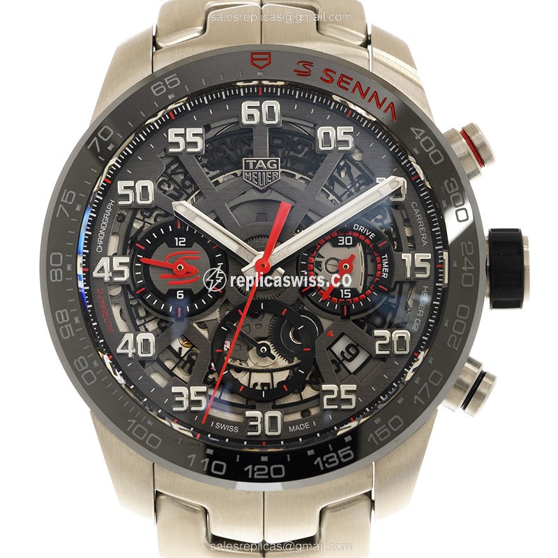 Elegant Tag Heuer Carrera Replica in Stainless Steel with Automatic Movement Gray Dial Watch