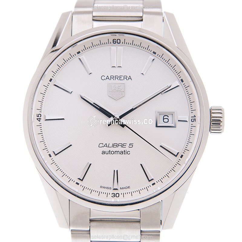 Elegant Tag Heuer Carrera WAR211B-BA0782 Replica with Automatic Movement Polished Steel Case