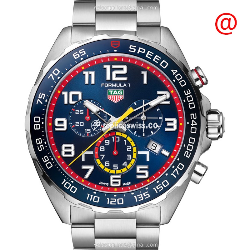 Elegant Tag Heuer Formula 1 Replica Watch with Blue Dial Stainless Steel Case