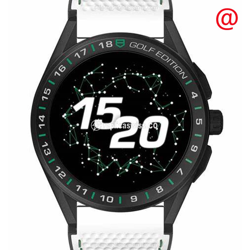Elegant Tag Heuer SBG8A82.EB0206 Replica with Black Intelligent Dial & Titanium Case Watch