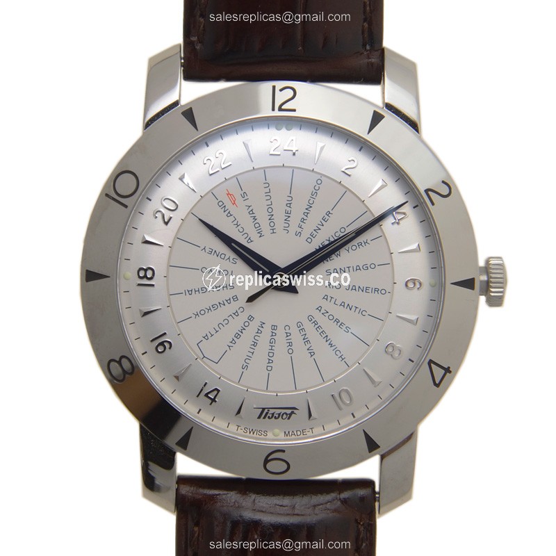 Elegant Tissot Heritage Automatic Watch | Silver Dial | Genuine Leather Strap