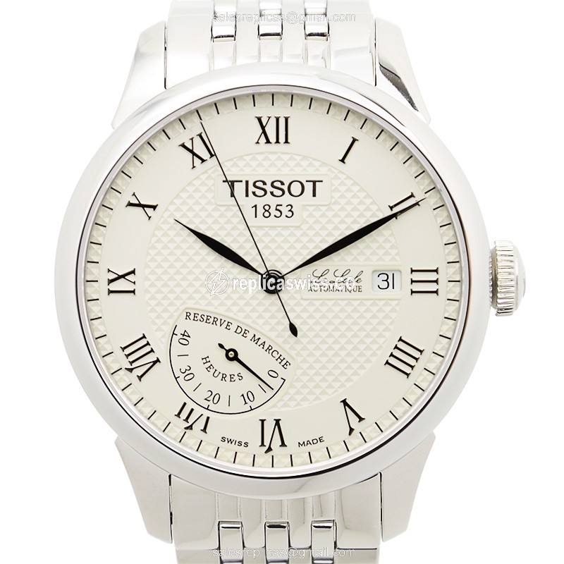 Elegant Tissot Le Locle Series Replica, Automatic Movement, Stainless Steel Case, White Dial Watch