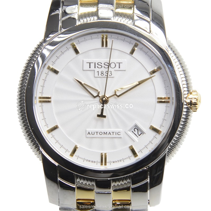 Elegant Tissot T-Classic Automatic Replica Watch | White Dial, Stainless Steel Case
