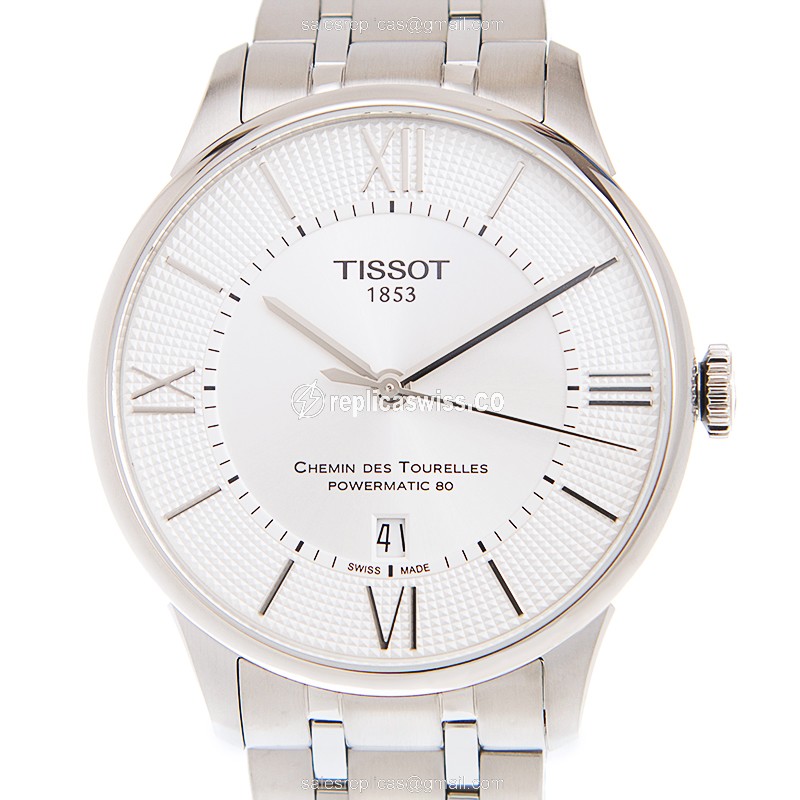 Elegant Tissot T-Classic Automatic Replica Watch | White Dial, Stainless Steel Case