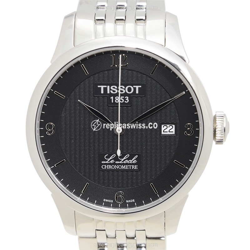 Elegant Tissot T-Classic Replica in Stainless Steel, Automatic Movement, Black Dial Watch
