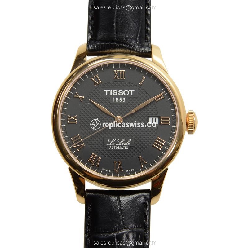 Elegant Tissot T-Classic Replica in Stainless Steel & Black Dial, Automatic Movement Watch