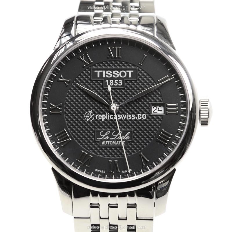 Elegant Tissot T-Classic Replica in Stainless Steel Case, Automatic Movement, Black Dial Watch