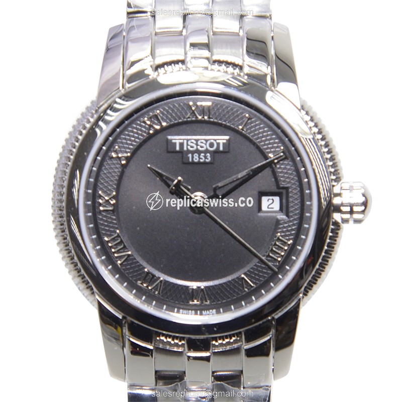 Elegant Tissot T-Classic Replica in Stainless Steel Case & Black Dial, Automatic Movement Watch
