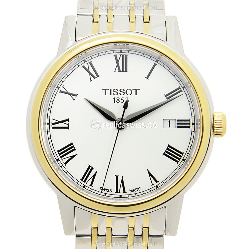 Elegant Tissot T-Classic Replica in Stainless Steel Case & White Dial, Quartz Movement Watch