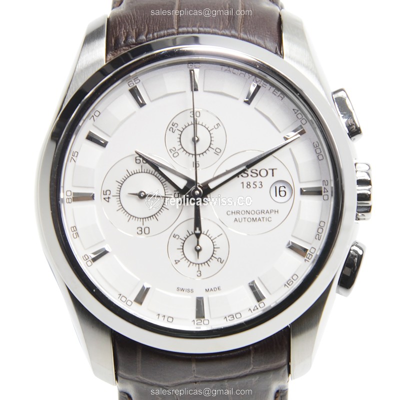 Elegant Tissot T-Classic Replica in Stainless Steel & White Dial, Automatic Movement Watch