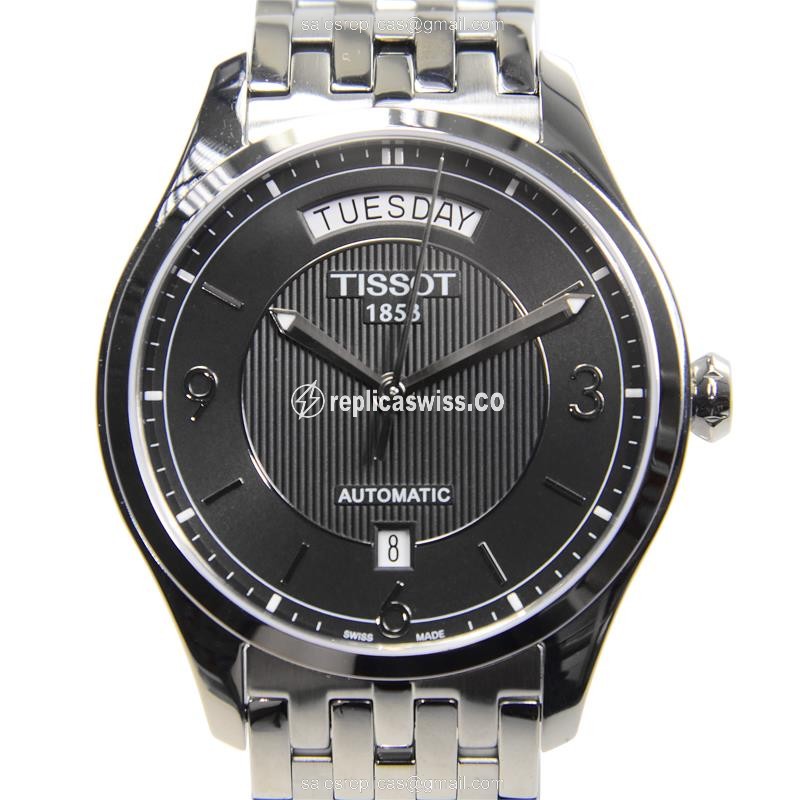 Elegant Tissot T-Classic Replica Watch | Automatic Movement | Black Dial, Stainless Steel Case