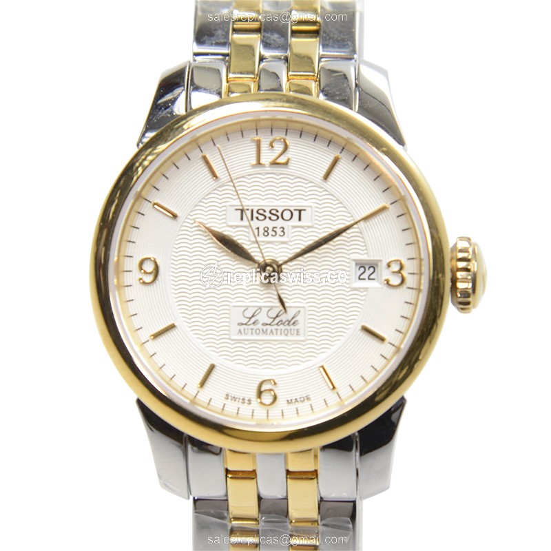 Elegant Tissot T-CLASSIC Replica Watch | Automatic Movement, White Dial | Silver Steel Strap