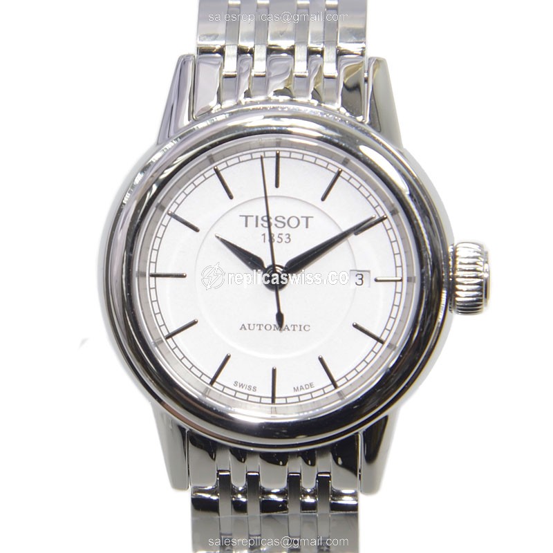 Elegant Tissot T-Classic Replica Watch | Automatic Movement, White Dial, Stainless Steel Case