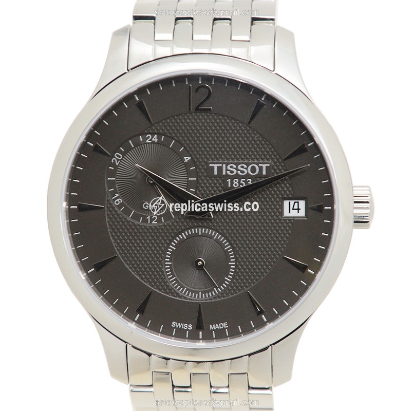 Elegant Tissot T-Classic Replica Watch in Gray Dial, Automatic Movement, Stainless Steel Case &