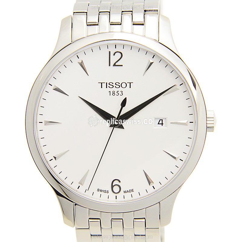 Elegant Tissot T-Classic Replica Watch | Silver Dial, Stainless Steel Case & Strap