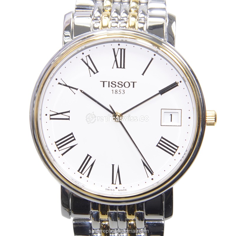 Elegant Tissot T-Classic Replica Watch | White Dial, Stainless Steel Case