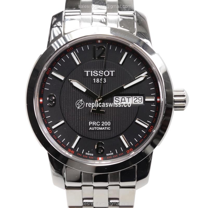Elegant Tissot T-SPORT Replica Watch with Automatic Movement & Black Dial | Stainless Steel Case