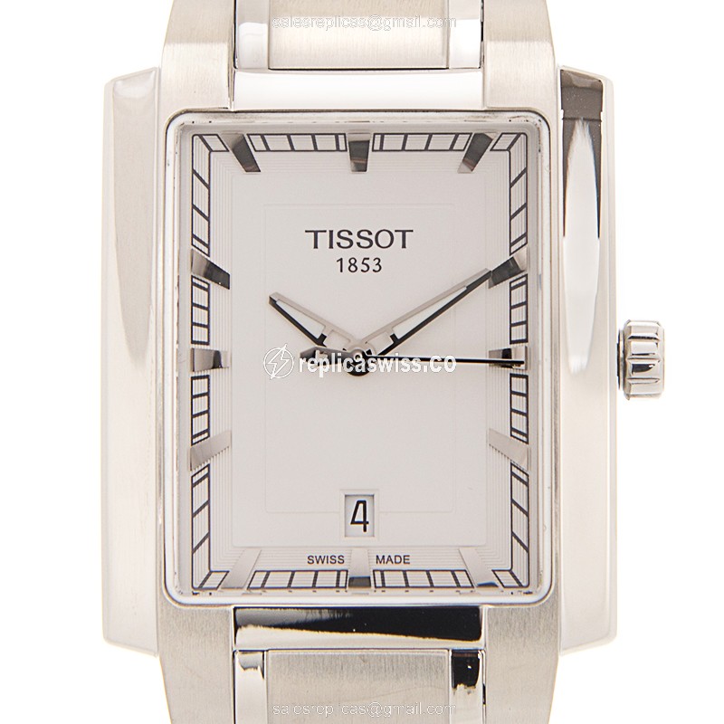Elegant Tissot T-TREND Replica with White Dial & Stainless Steel Case, Automatic Movement Watch