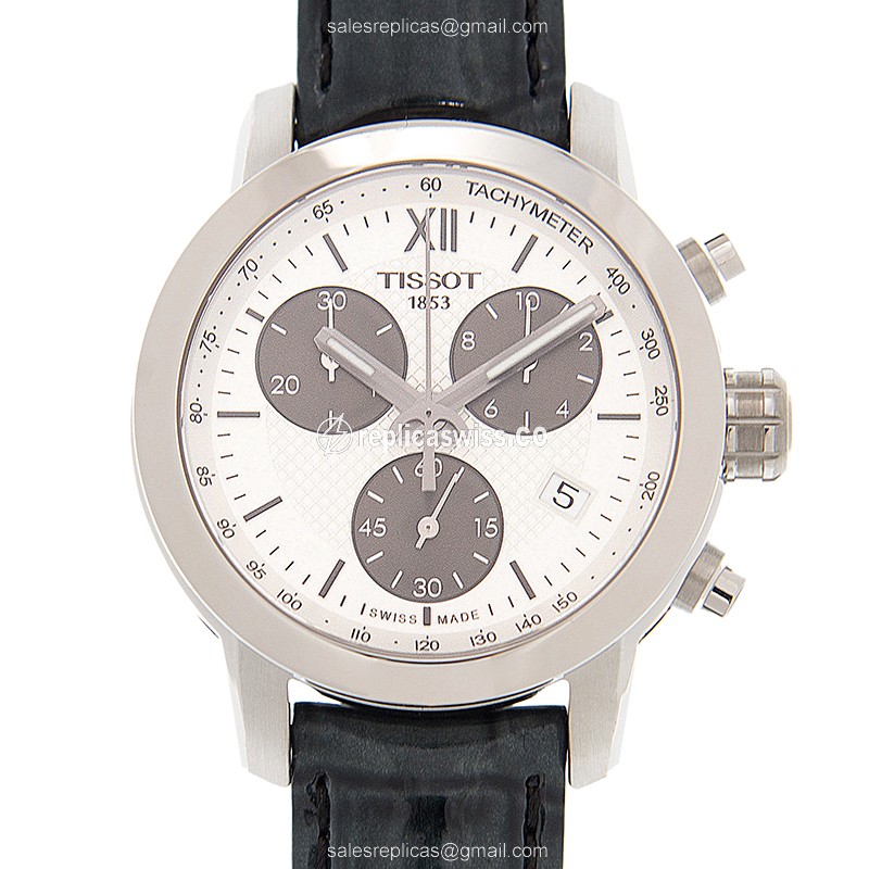 Elegant Tissot T055.217 Special Collections Quartz Watch | White Dial, Genuine Leather Strap