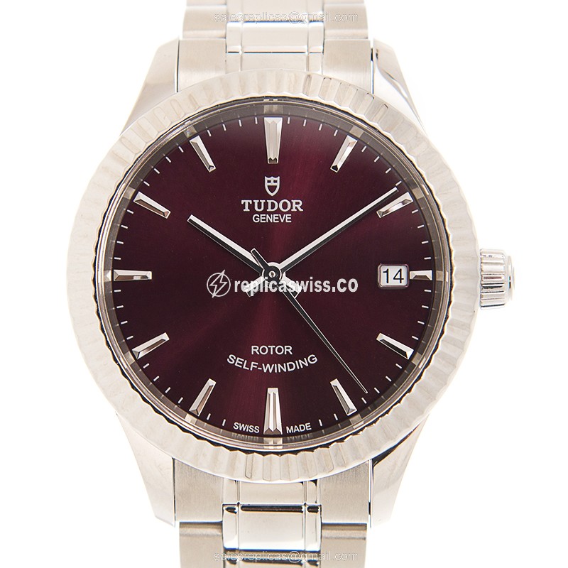 Elegant Tudor 12310-65030-PUR Automatic Replica Watch | Purple Dial, Stainless Steel Case