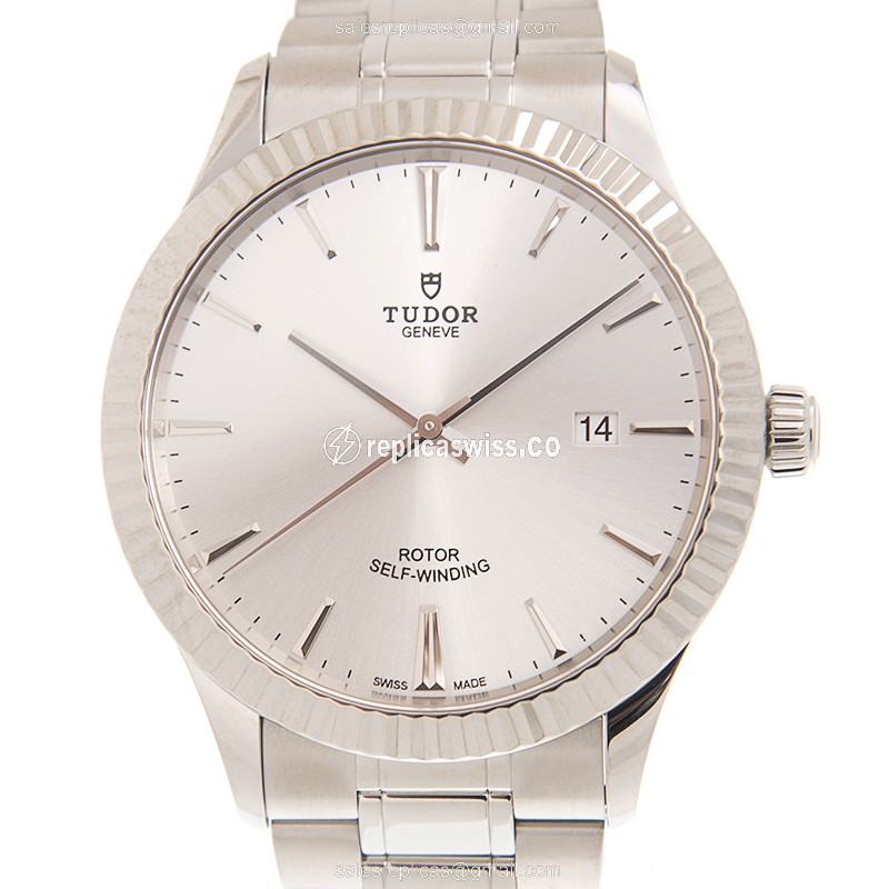 Elegant Tudor 12710-65070-SV Automatic Replica, Silver Dial & Steel Case Watch