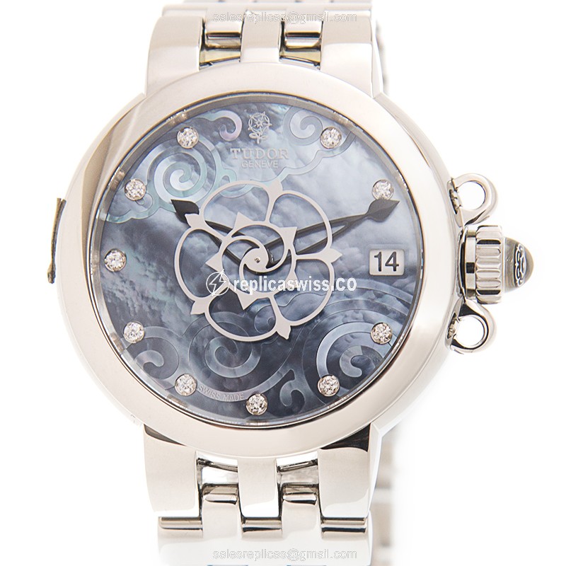 Elegant Tudor 35700-65770-NC10DI-BL Replica Watch | Automatic Movement, Blue Dial & Stainless Steel
