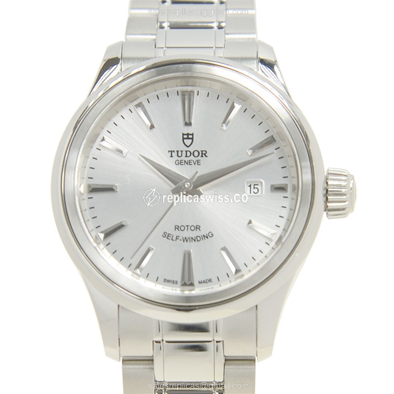 Elegant Tudor 65010 SV STYLE Replica Watch | Automatic Movement | Silver Dial & Case