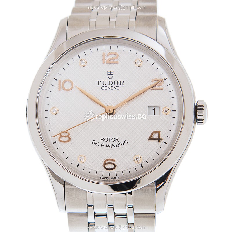 Elegant Tudor 91550-67050-6DI-SV 1926 Automatic Replica Watch in Silver Dial Stainless Steel