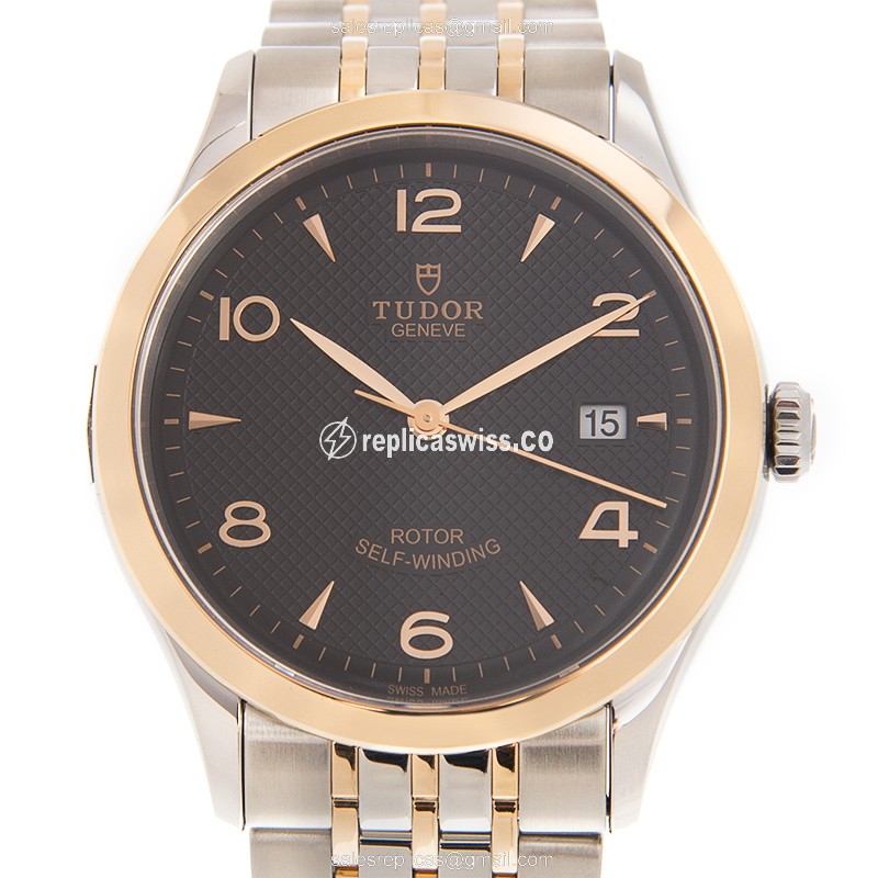 Elegant Tudor 91551-67051-BK 1926 Automatic Replica, Silver Dial & 18kt Steel Case Watch