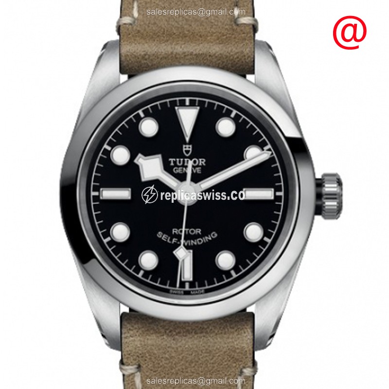 Elegant Tudor Black Bay 36 Replica in Stainless Steel, Automatic Movement & Black Dial Watch