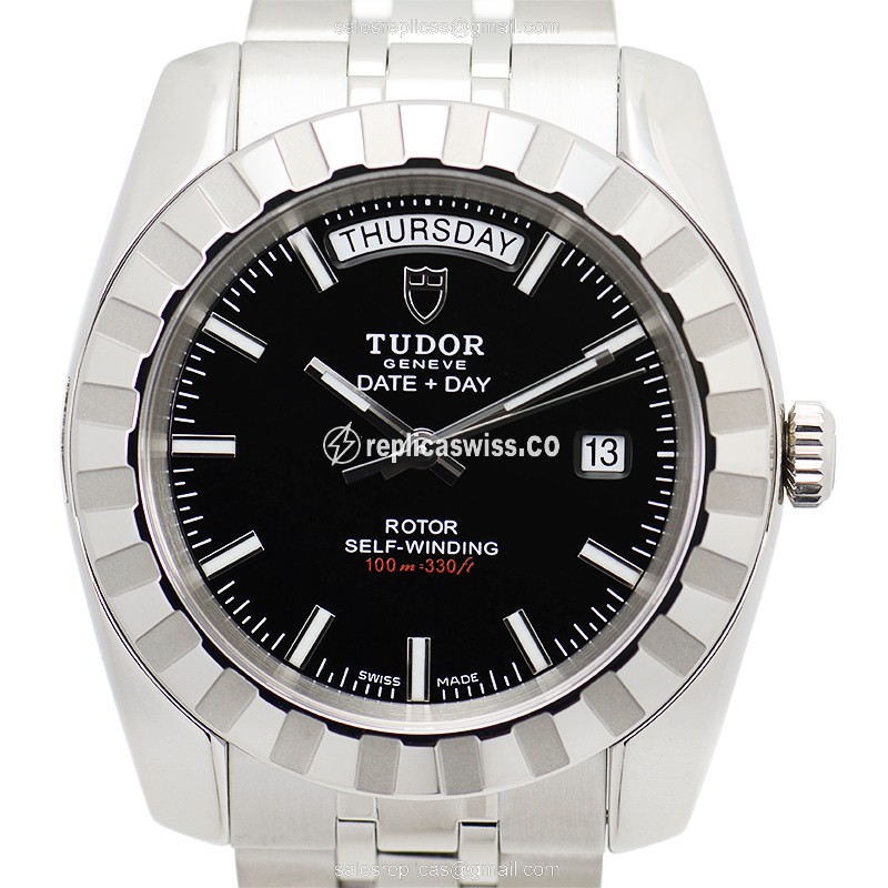 Elegant Tudor Classic 23010-62110-BK Replica, Automatic Movement, Black Dial & Stainless Steel Case