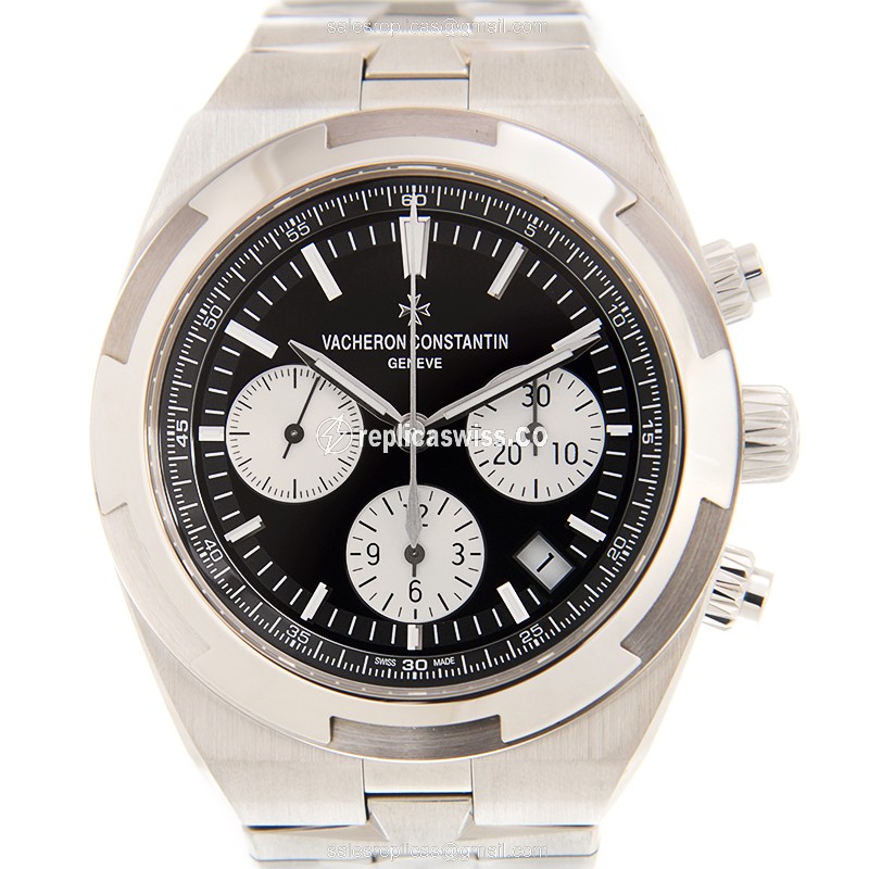 Elegant Vacheron Constantin 5500V/110A-B481 Overseas Replica with Automatic Movement Black Dial
