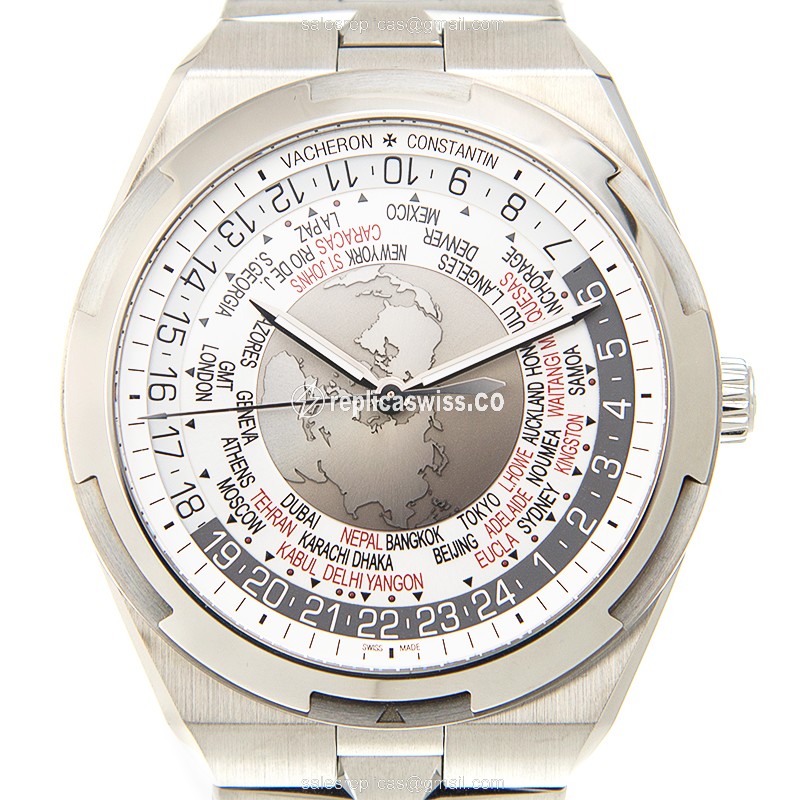 Elegant Vacheron Constantin 7700V/110A-B129 Overseas Replica with Automatic Movement Silver