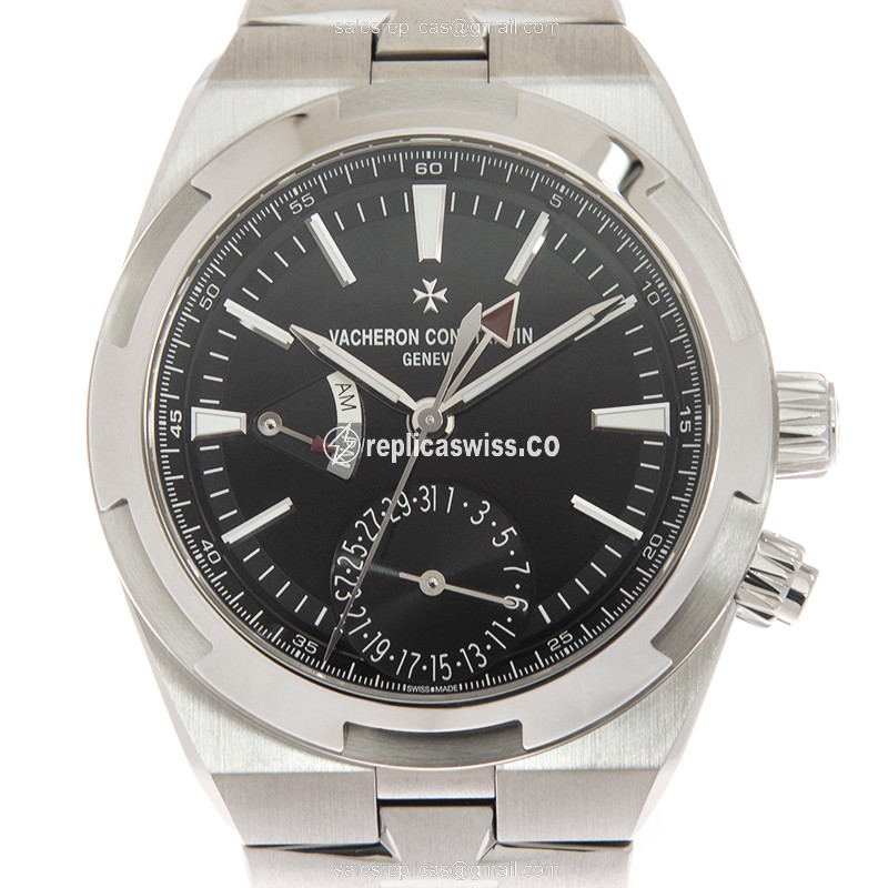 Elegant Vacheron Constantin 7900V/110A-B546 Overseas Replica with Automatic Movement Black Dial