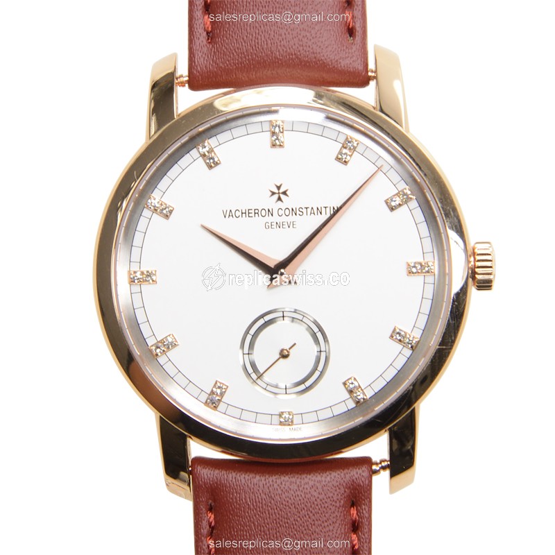 Elegant Vacheron Constantin 82172/000R-9604 Traditionnelle Replica, Manual Wind, 18kt Gold Case