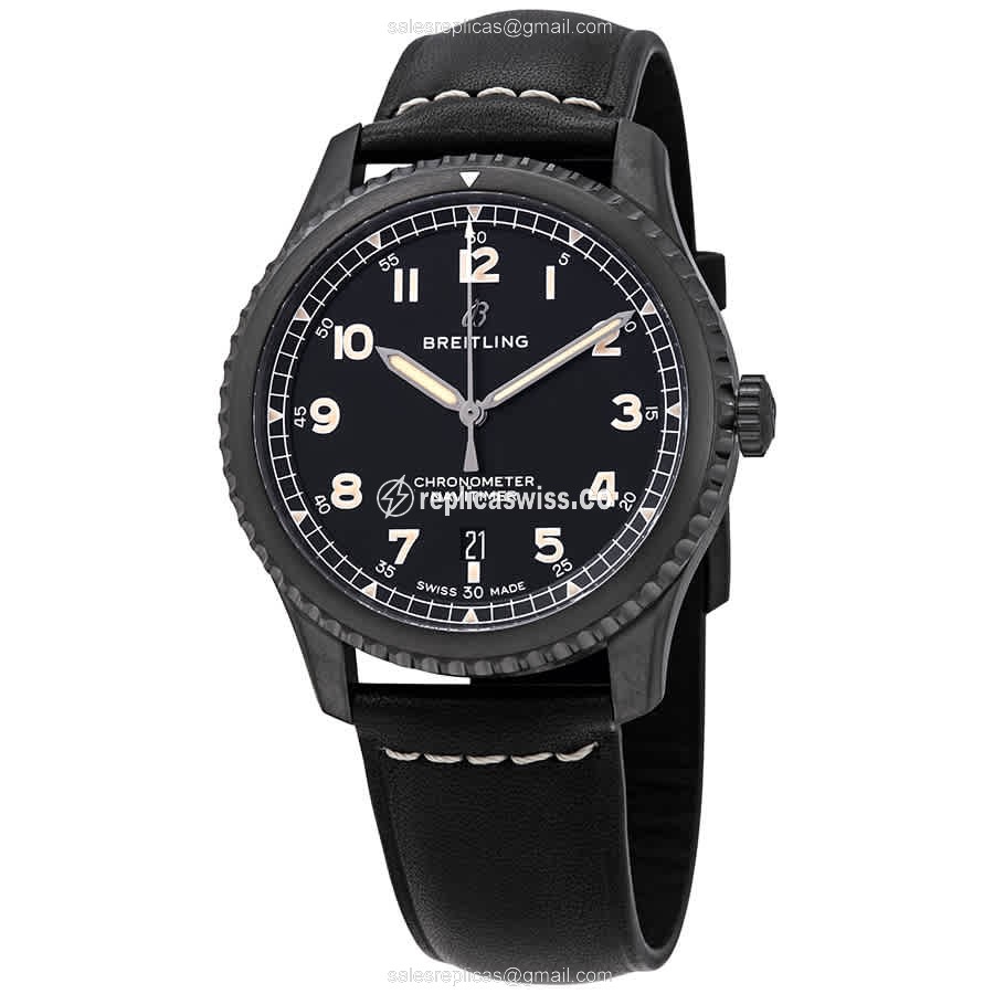Elegantly Crafted Breitling Aviator 8 Replica, Automatic Movement & Stylish Black Dial Watch