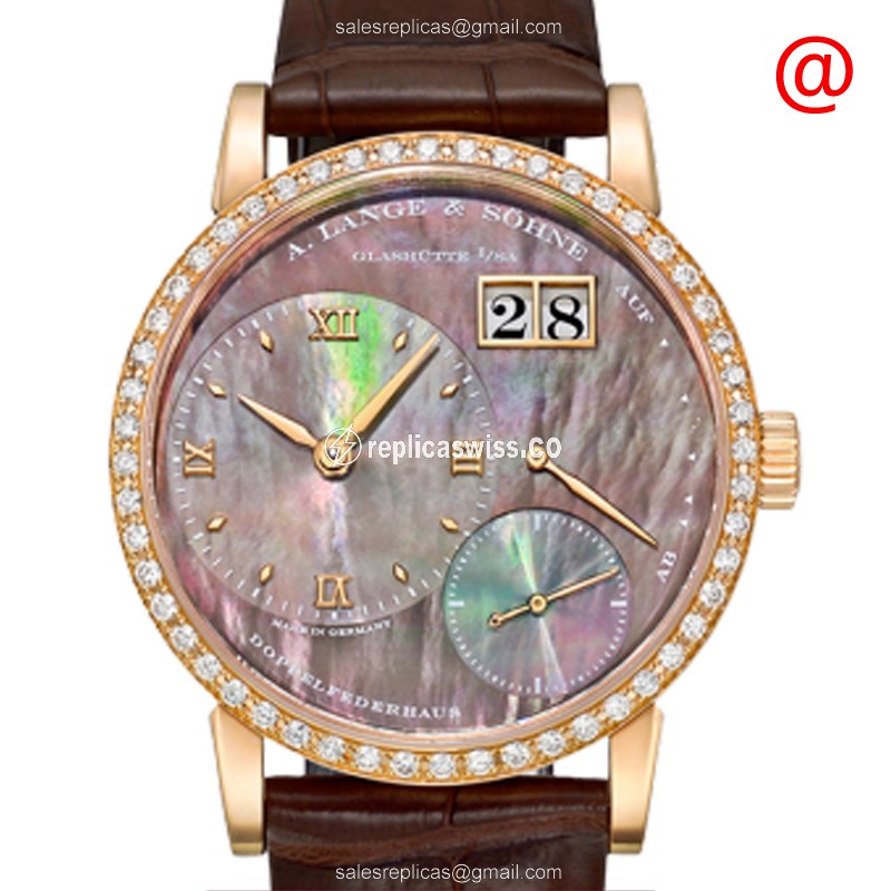 Exquisite A Lange & Sohne LANGE 1 813.043 Replica with Manual Wind, 18kt Rose Gold Case & Sapphire