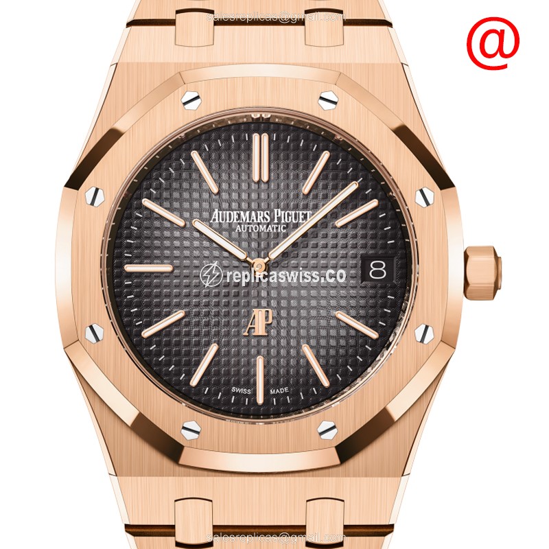 Exquisite Audemars Piguet 16202OR.OO.1240OR.01 Replica Watch in 18kt Rose Gold with Automatic