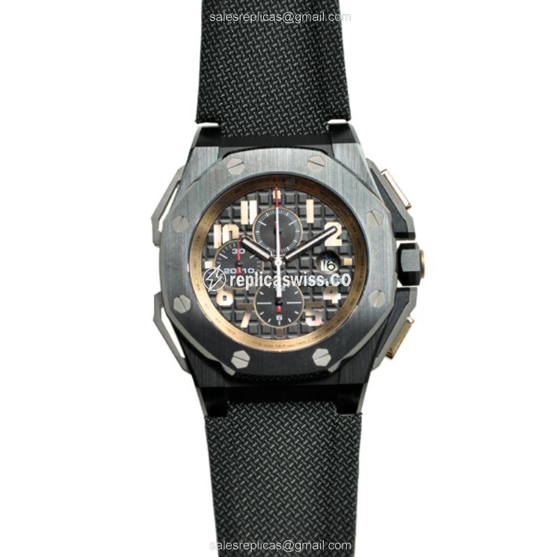 Exquisite Audemars Piguet Royal Oak Offshore Replica, Automatic Movement, Black Ceramic Dial &