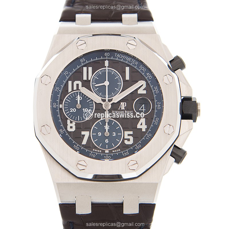 Exquisite Audemars Piguet Royal Oak Offshore Replica, Automatic Movement, Steel Case, Brown