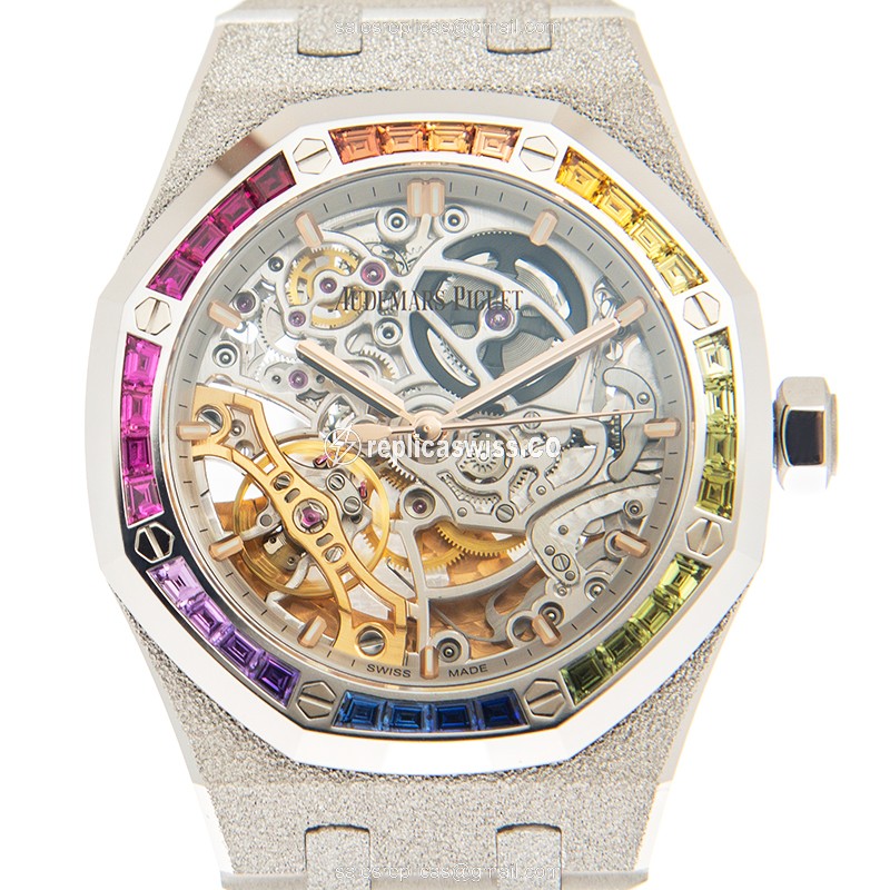 Exquisite Audemars Piguet Royal Oak Replica in 18kt Gold, Automatic Movement, Sapphire Crystal